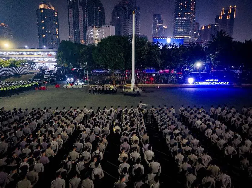 13.859 Personel Gabungan Siaga Pengamanan HUT ke-81 RI di Jakarta