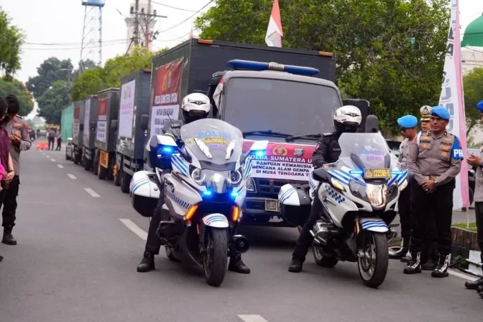 Misi Kemanusiaan Lintas Pulau, Polda Sumut Terbangkan 25 Ton Pangan ke NTT